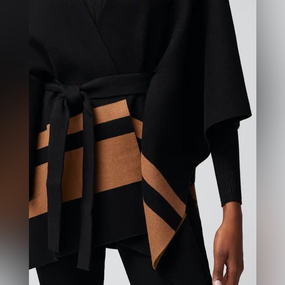 NWT WHBM Striped Ruana - Picture 3 of 4